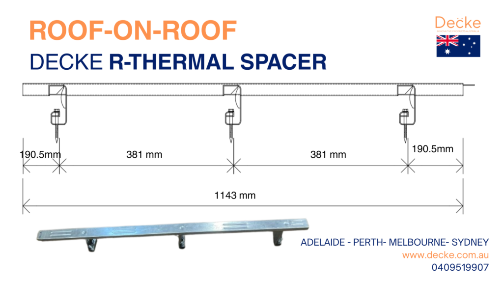 roof on roof insulation spacer bracket